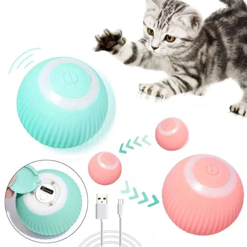Bola de Brinquedo Automática para Gatos