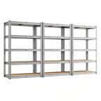 FlexiRack™ 5-Tier Metal Shelving Unit for Garage, Kitchen & Utility Room — 2,000 lb total load