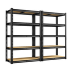 FlexiRack™ 5-Tier Metal Shelving Unit for Garage, Kitchen & Utility Room — 2,000 lb total load
