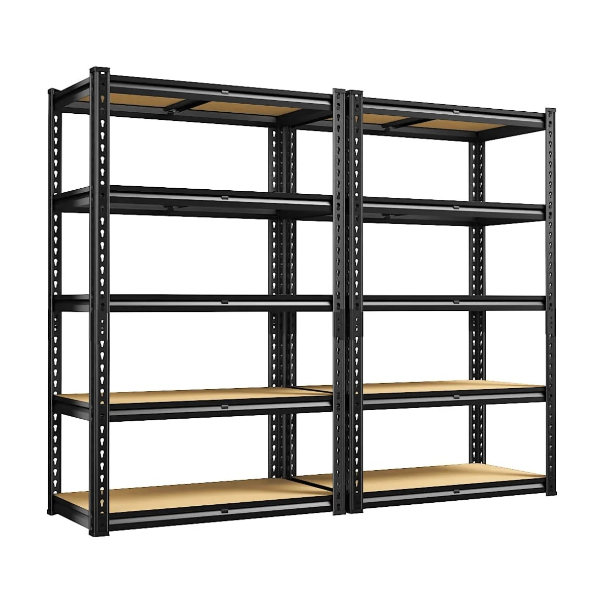 FlexiRack™ 5-Tier Metal Shelving Unit for Garage, Kitchen & Utility Room — 2,000 lb total load