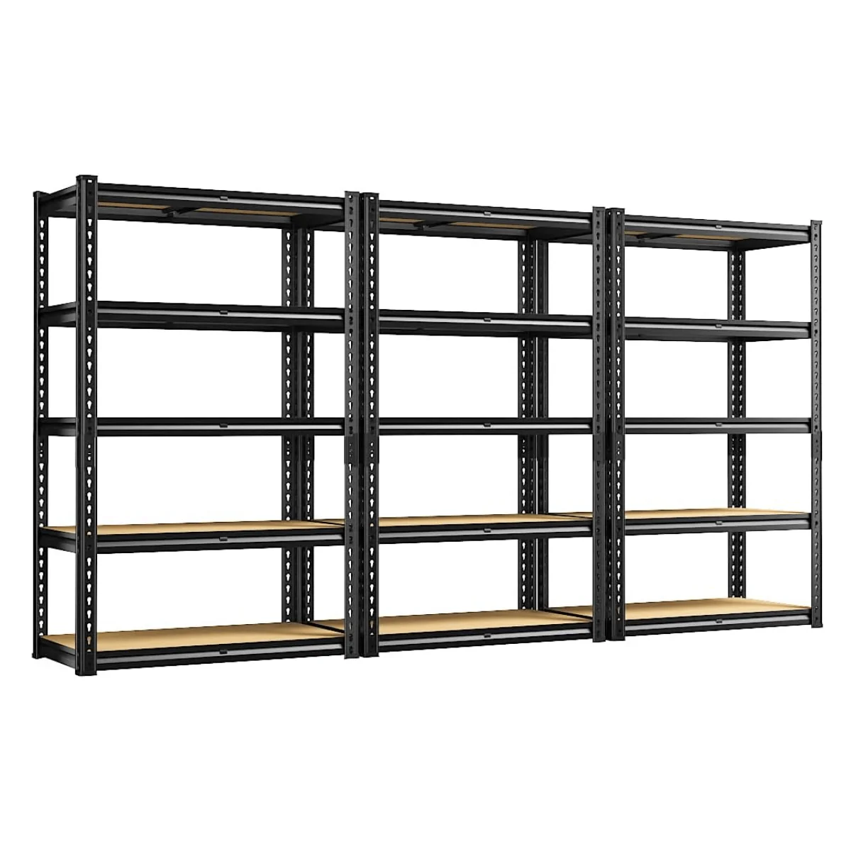 FlexiRack™ 5-Tier Metal Shelving Unit for Garage, Kitchen & Utility Room — 2,000 lb total load